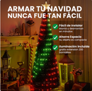 Árbol Navideño Plegable 1.50m + Extensión de luces 200 bombillos GRATIS [BlackFriday]